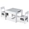 Kids Table Chairs Set With Storage Boxes Blackboard Whiteboard Drawing